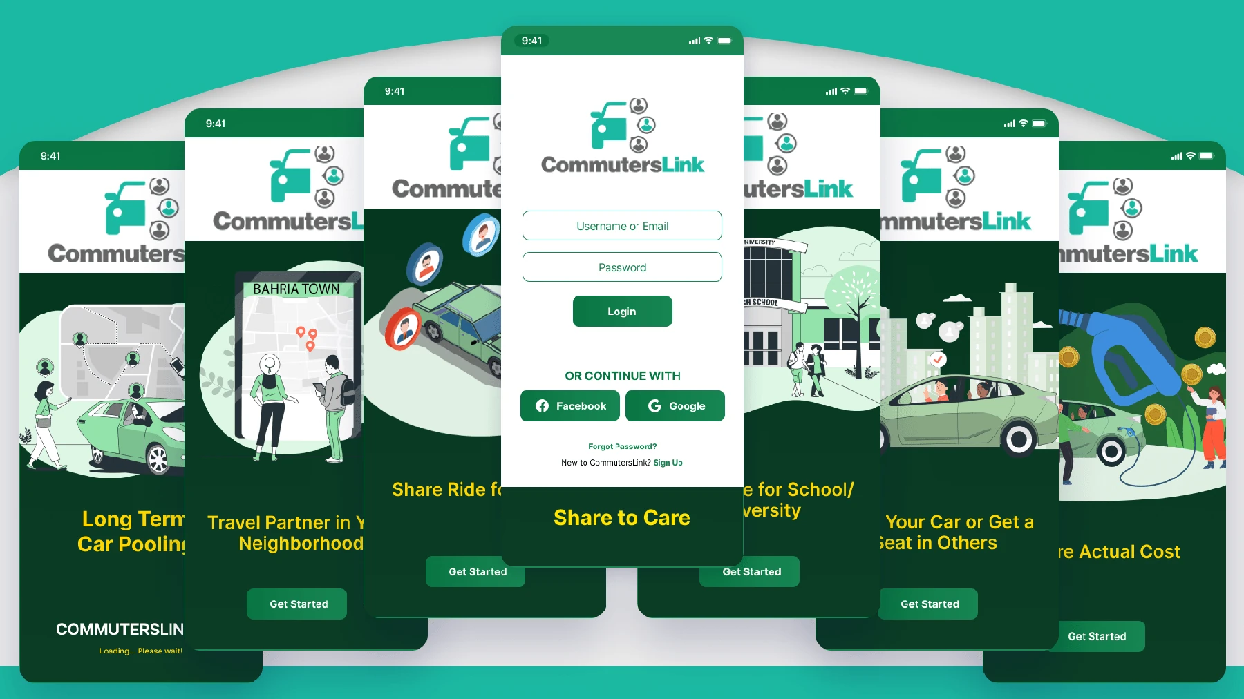 CommutersLink — a social app offering affordable commuting solutions on a long-term basis — image 2