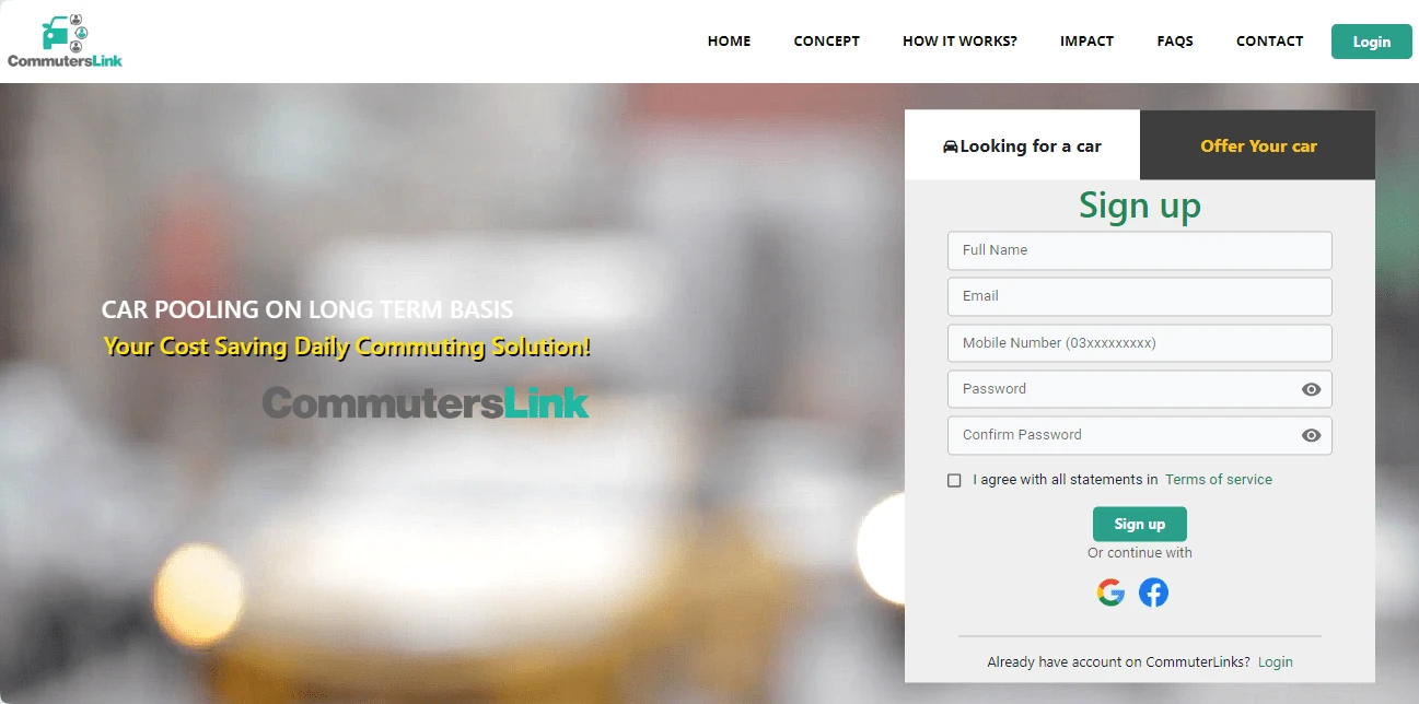 CommutersLink — a social app offering affordable commuting solutions on a long-term basis — image 3