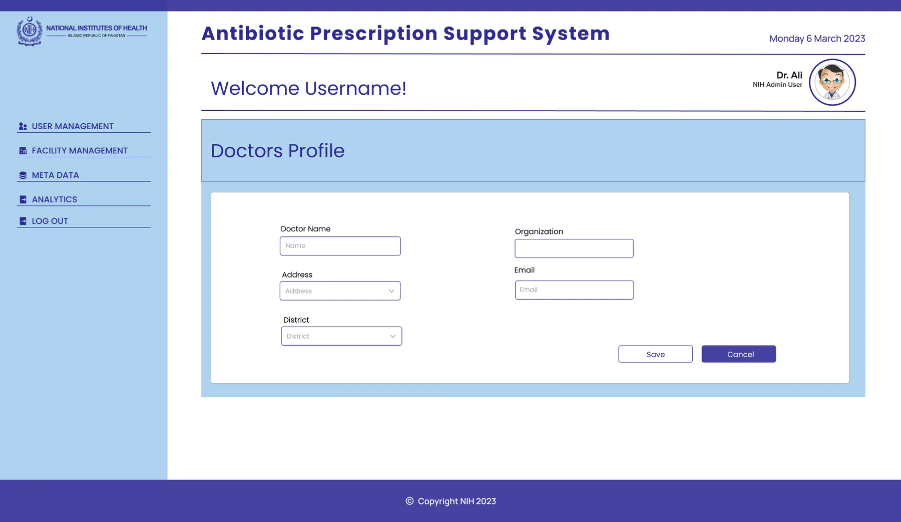 Government of Pakistan / National Institute for Health, Antibiotic Prescription Support Software and Android App — image 3