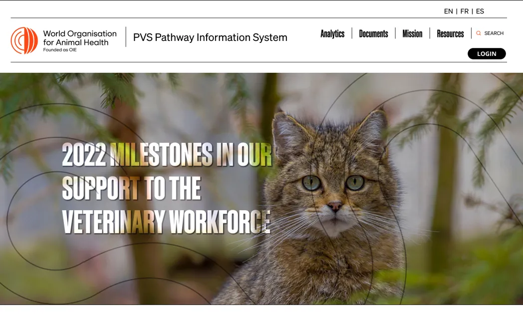 Performance of Veterinary Services (PVS) Pathway Information System — image 1