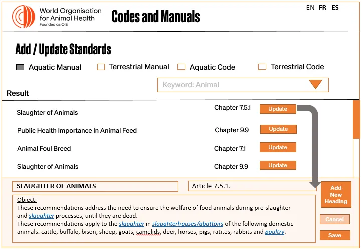 Standards Online Navigation Tool — image 3